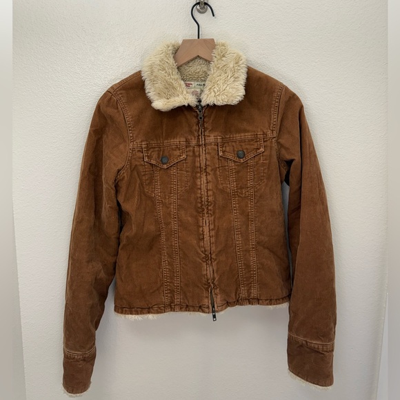 Abercrombie & Fitch Jackets & Blazers - Y2K Abercrombie and Fitch Corduroy Sherpa Trucker Jacket Medium